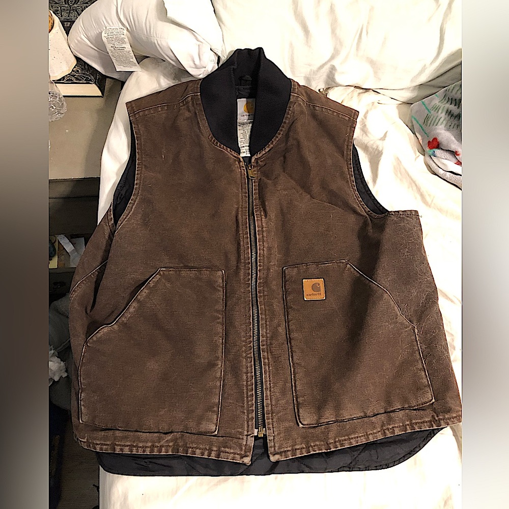 Carhartt Brown Denim Vest